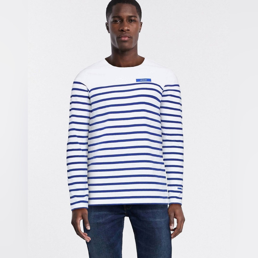 Scotch & Soda breton boat neck long sleeve t-shirt